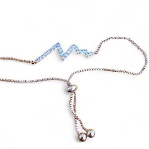 Heart Beat 18K Gold-Plated Heartbeat Bracelet by Pretty Bird Jewelry NWOT 3/$25